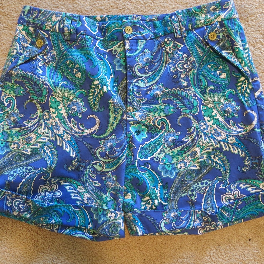 Ralph Lauren Paisley Bermuda Walking Shorts 16